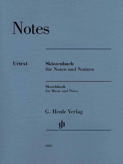 ヘンレ原典版五線紙ノート／Sketchbook for music and notes