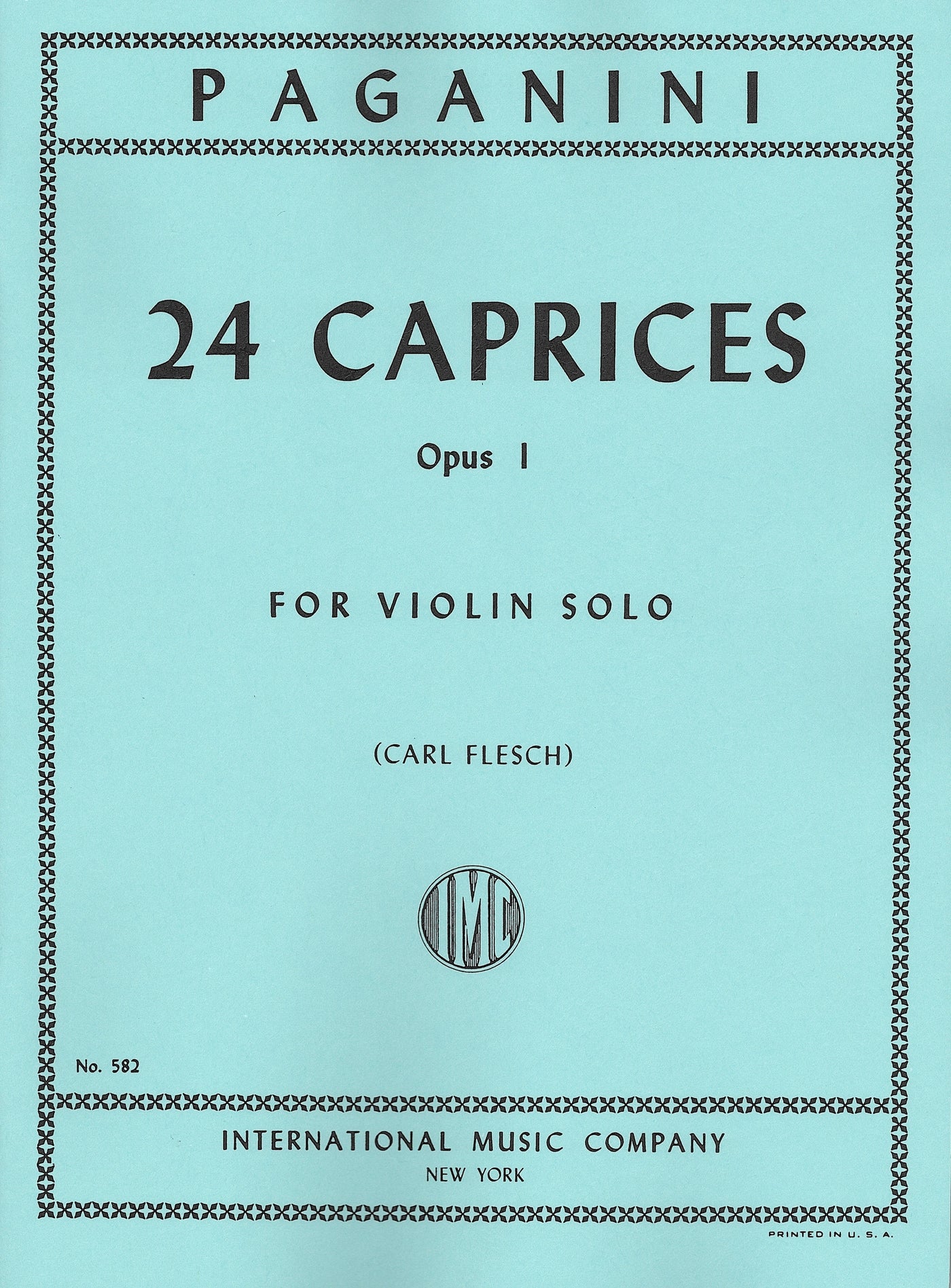 24のカプリス Op.1 24の奇想曲（ヴァイオリンソロ）／24 Caprices Opus 1 (Violin Solo)