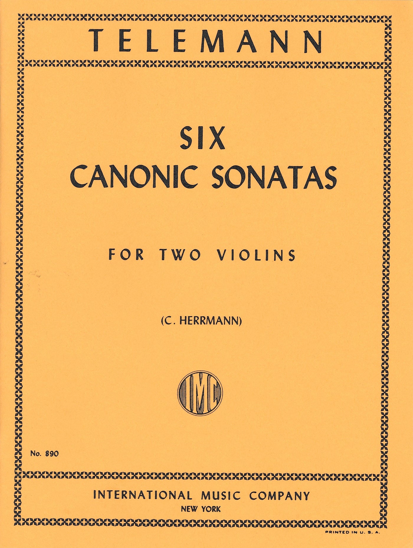 6つのカノン風ソナタ（ヴァイオリンデュエット）／6 Canonic Sonatas