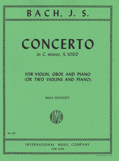 ヴァイオリンとオーボエのための協奏曲（2台のチェンバロのための協奏曲 第1番）BWV1060／Concerto in C minor S. 1060 (Vn/Ob(Vn)/Pf)