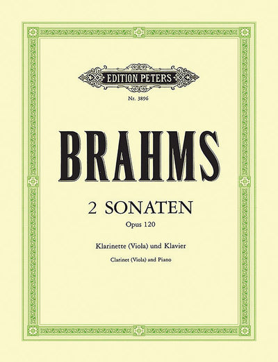 ブラームス：2つのクラリネット・ソナタ Op. 120／2 Sonatas Op. 120（Cl.ソロ）