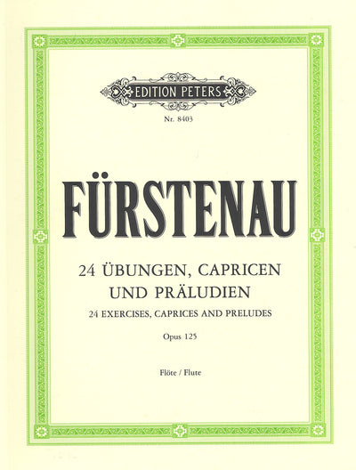 24の練習曲、カプリスとプレリュード Op.125（音の花束）（フルート）／24 Exercises, Caprices and Preludes Op 125 (Flute)