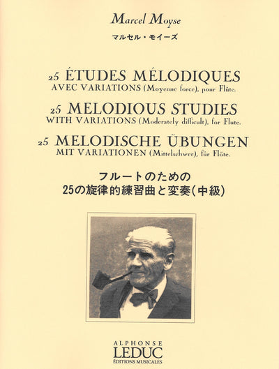 25の旋律的練習曲と変奏〔中級〕（フルート）／25 Etudes Melodiques Avec Variations