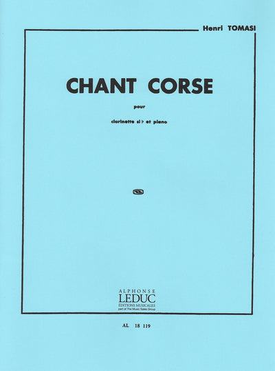 コルシカの歌（クラリネットソロ）／Chant Corse (Clarinet & Piano)