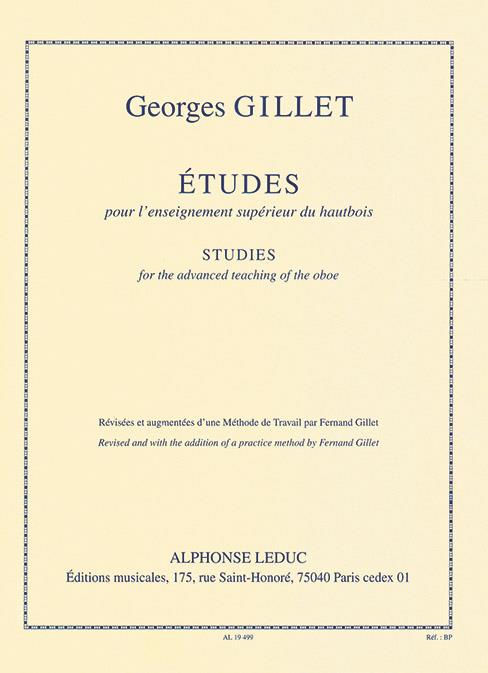 オーボエのための上級指導教本（オーボエ）／Etudes pour L'Enseignement Superieur du Hautbois