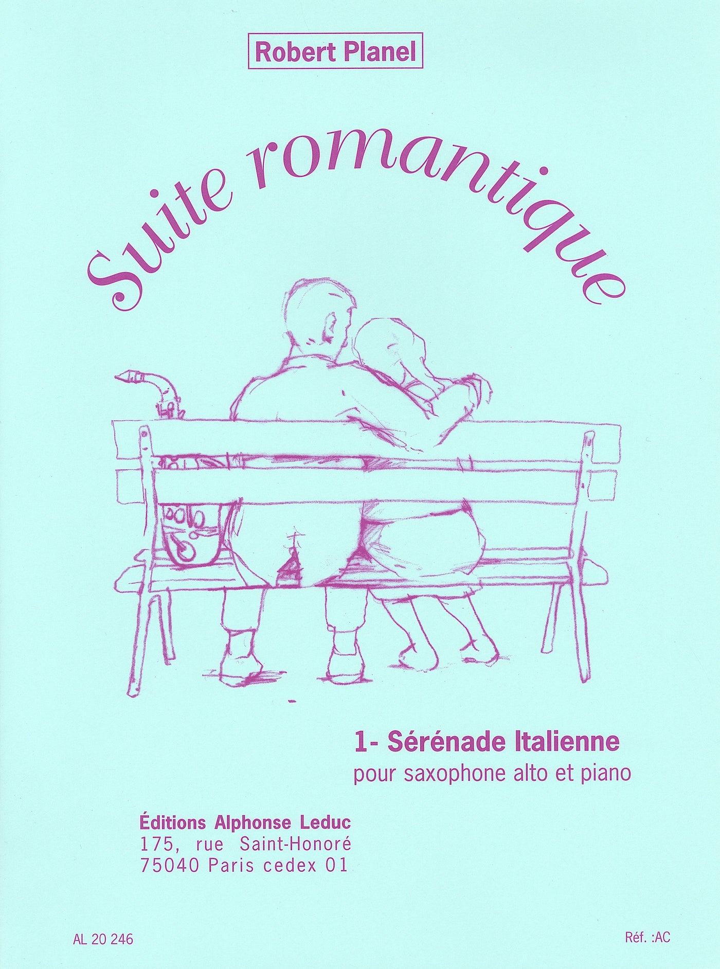 6つのロマンティックな組曲 1.イタリア風セレナーデ（アルトサックスソロ）／Suite Romantique 1. Italian Serenade (A.Sax & PF)