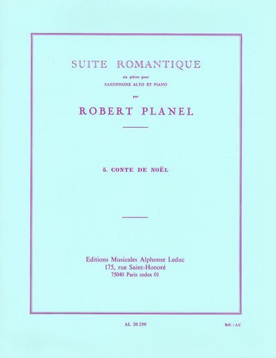 6つのロマンティックな組曲 5.クリスマスの物語（アルトサックスソロ）／Suite Romantique 5. Conte De Noel (A.Sax & PF)