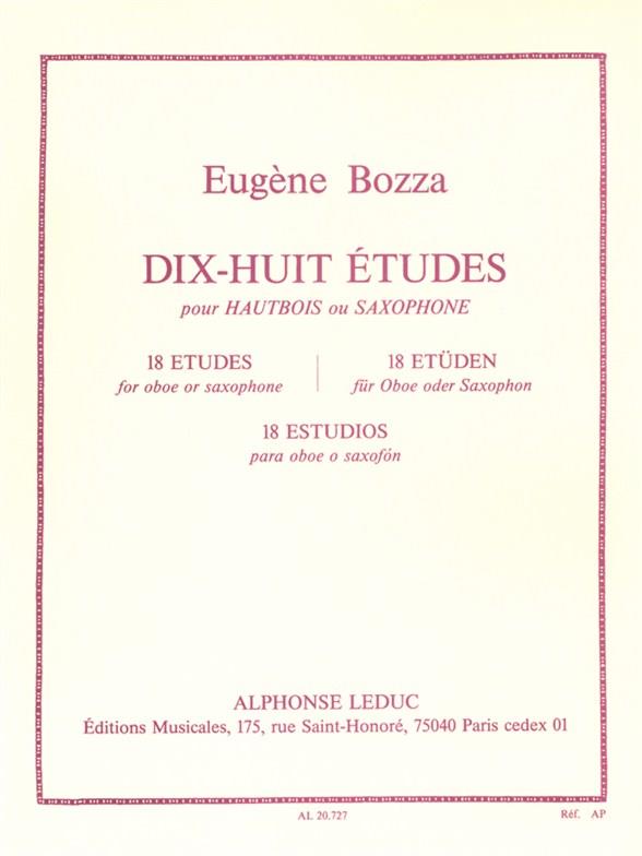 18の練習曲（オーボエ、サックス）／18 Etudes