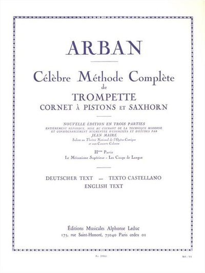 有名な金管教本 第2巻（トランペット）／Celebre Methode Complete de Trompette Vol. 2