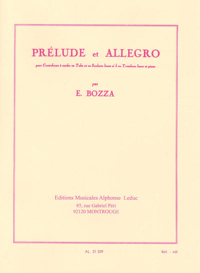 前奏曲とアレグロ プレリュードとアレグロ（チューバソロ）／Prelude et Allegro (Tuba/Bass Trombone/Saxhorn Bas