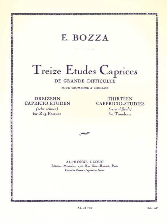 13の極めて難しいエチュード・カプリス（奇想練習曲）（トロンボーン）／13 Capriccio Studies de Grande Difficulte (Trombon