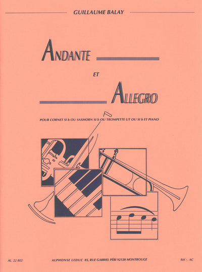 アンダンテとアレグロ（トランペットソロ）／Andante et Allegro (Trumpet or Bb Sax & Piano)