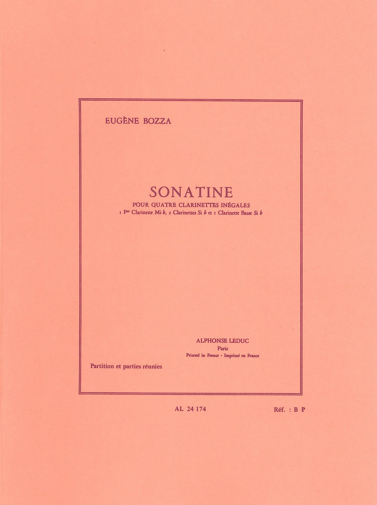 ソナチネ（クラリネット4重奏）／Sonatine (Clarinet Quartet