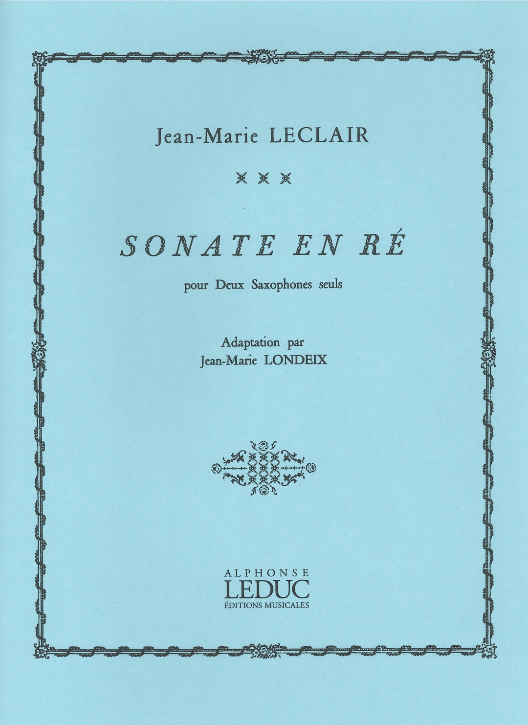 ソナタ ニ長調（アルトサックスデュエット,サックスデュエット