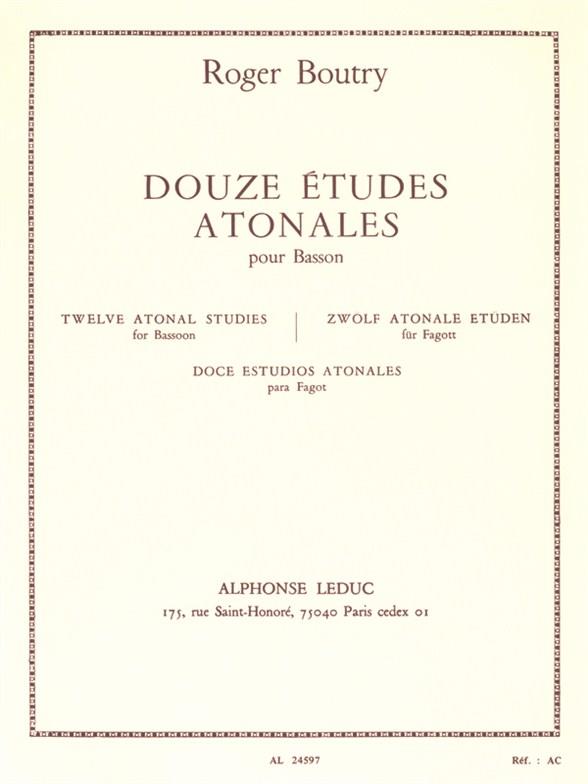 12の無調の練習曲（ファゴット）／12 Etudes Atonales