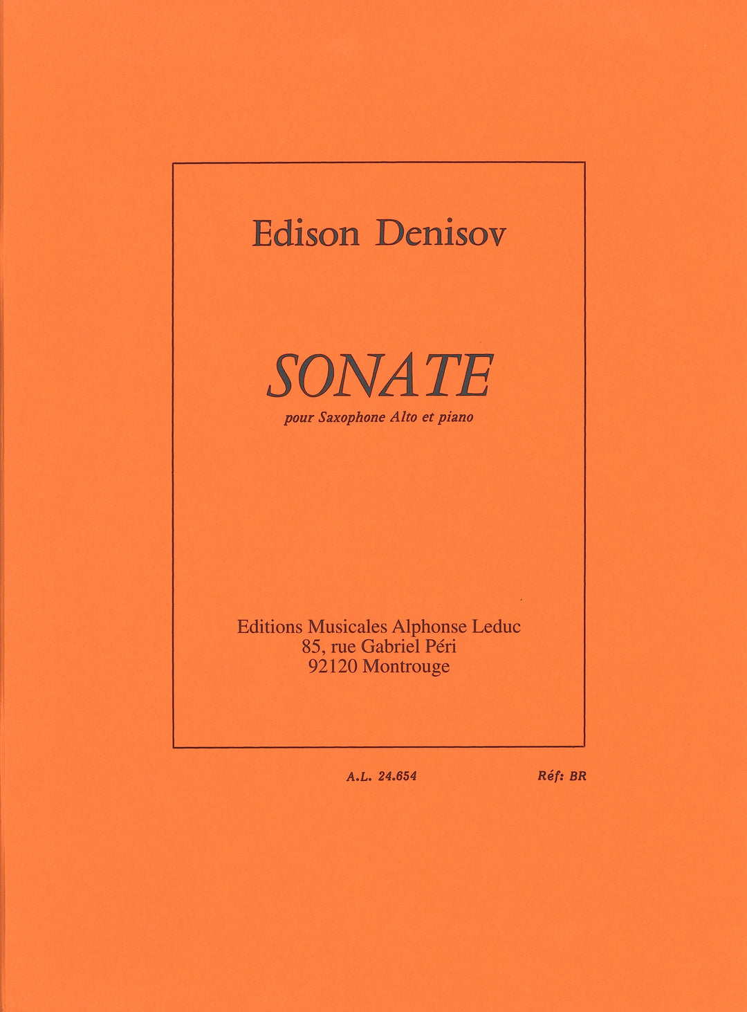 デニゾフ：ソナタ（A.Sax.ソロ）／Sonate - Edison Denisov – ウィンズ