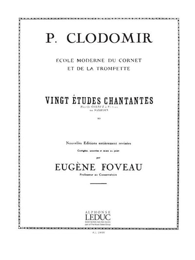 20の旋律的練習曲（トランペット）／20 Etudes Chantantes (Trumpet)