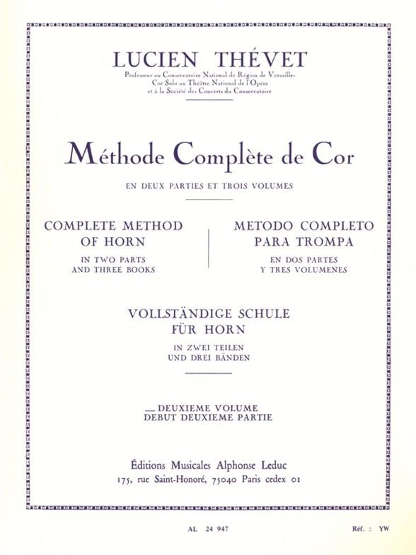 ホルン教本 第2巻（ホルン）／Methode Complete de Cor Volume 2