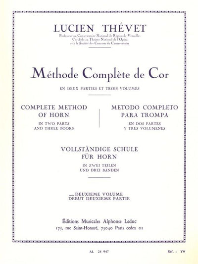 ホルン教本 第2巻（ホルン）／Methode Complete de Cor Volume 2