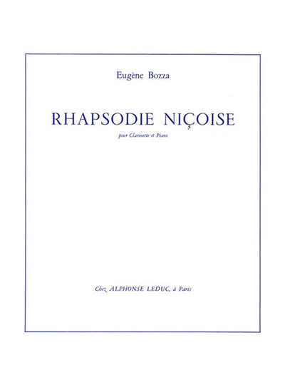 ニース風狂詩曲 ニコシア風狂詩曲（クラリネットソロ）／Rhapsodie Nicoise (Clarinet & Piano)