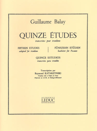 15の練習曲（トロンボーン）／15 Etudes