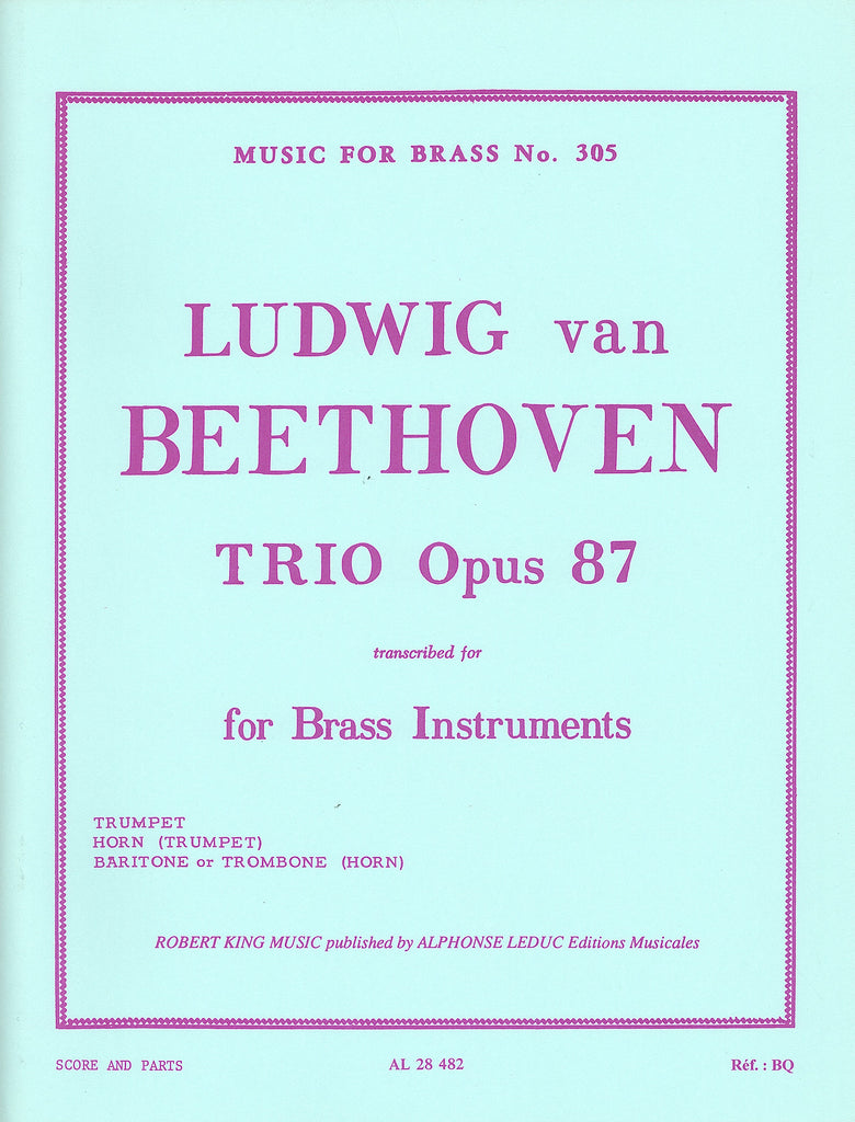 3重奏曲 Op.87（金管3重奏）／Trio Op. 87 (Brass Trio) – ウィンズスコア