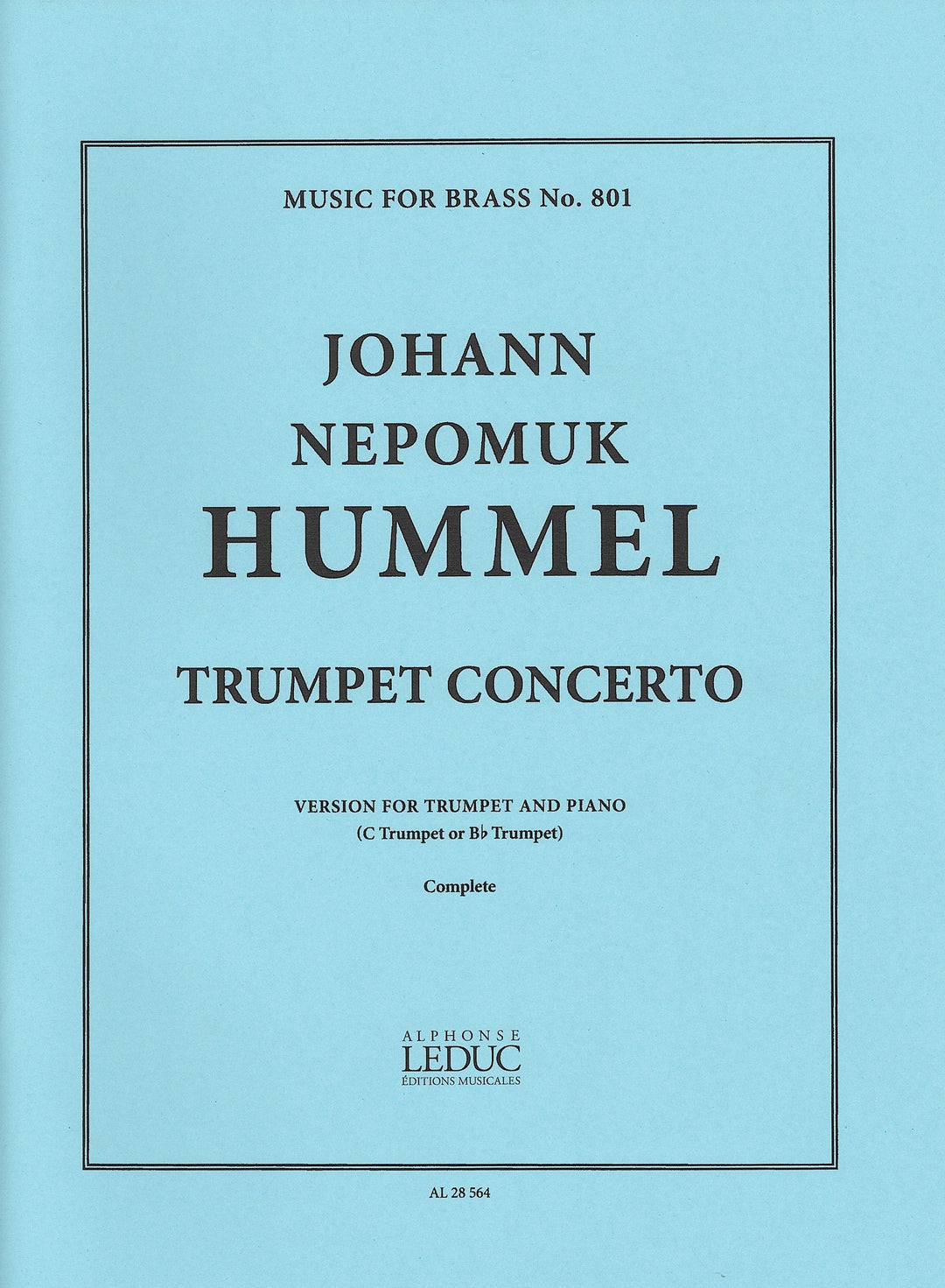 Hummelフンメル トランペット協奏曲 フルオーケストラ楽譜 Hummelフンメル トランペット協奏曲 フルオーケストラ楽譜