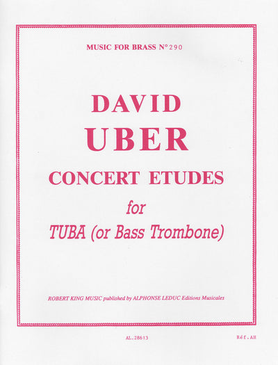 演奏会用練習曲（チューバ）／Concert Etudes (Tuba or Bass Trombone)