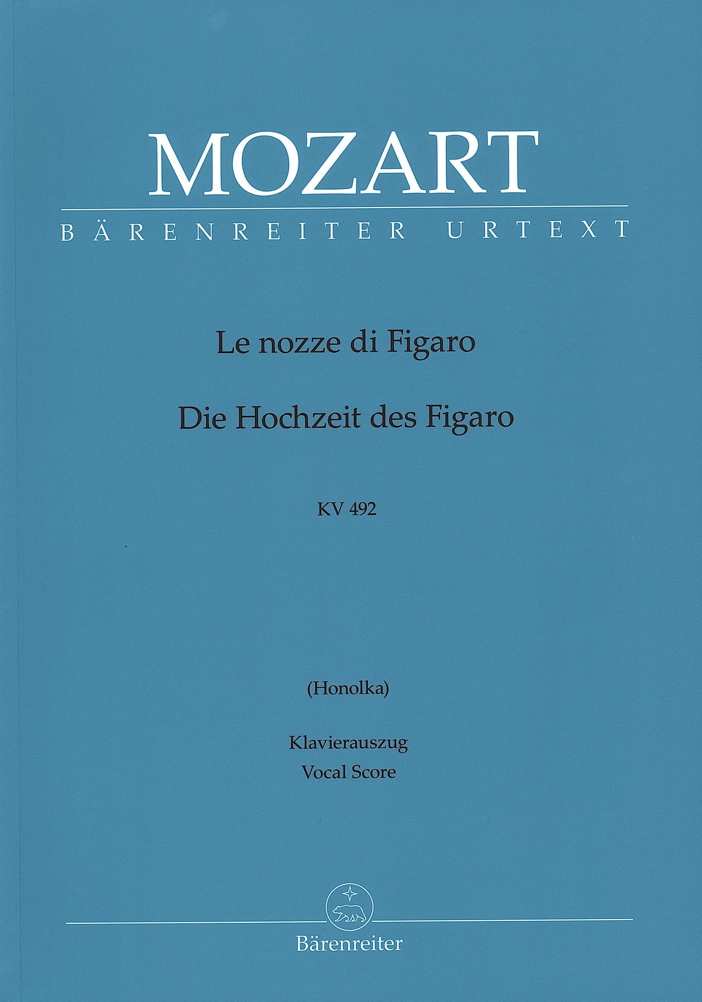 歌劇「フィガロの結婚」 K. 492（伊語・独語）／Le Nozze di Figaro K 492 (Vocal Score)