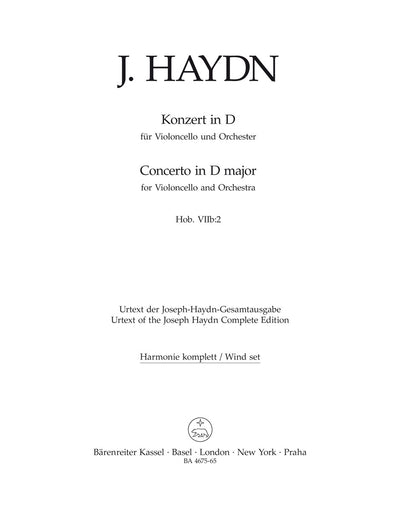 Cello Concerto in D Major Hob. VIIb:2