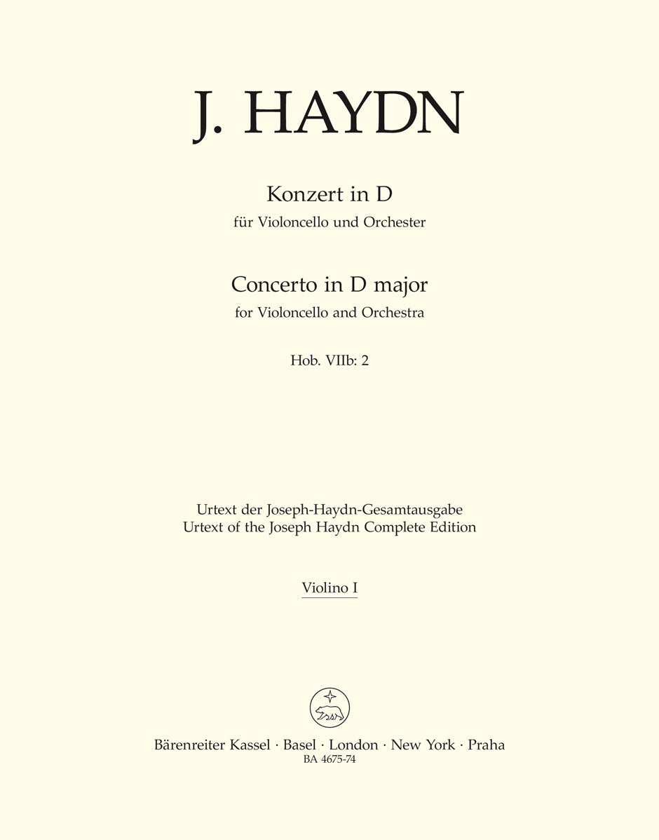 Cello Concerto in D Major Hob. VIIb:2