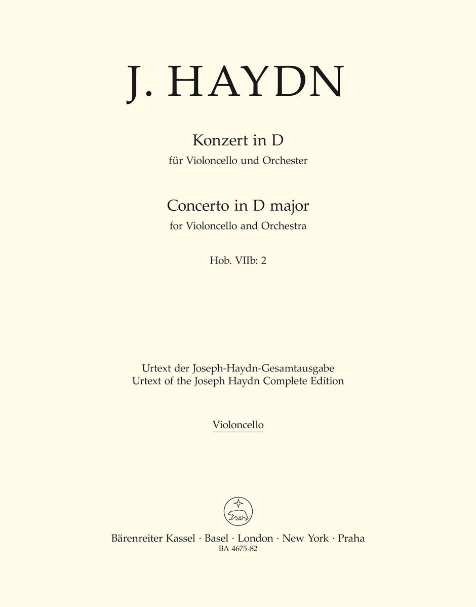 Cello Concerto in D Major Hob. VIIb:2