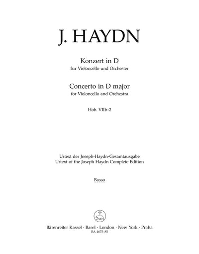 Cello Concerto in D Major Hob. VIIb:2