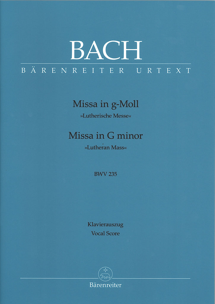 ミサ曲 ト短調 BWV 235（Vocal Score）／Mass in G minor BWV 235