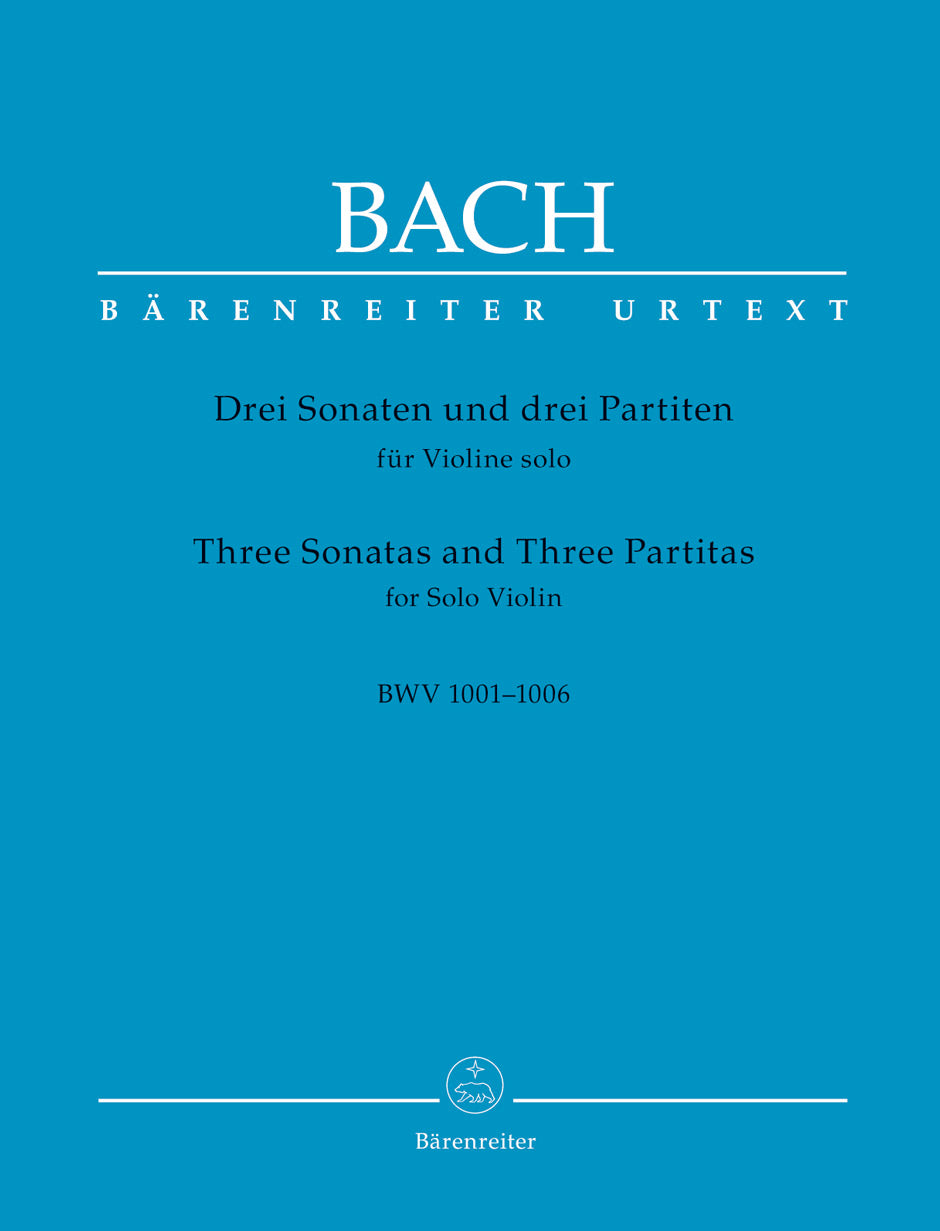 無伴奏ヴァイオリンのためのソナタとパルティータ BWV 1001-1006（ヴァイオリンソロ）／3 Sonatas and 3 Partitas BWV1001-1006 (Violin)