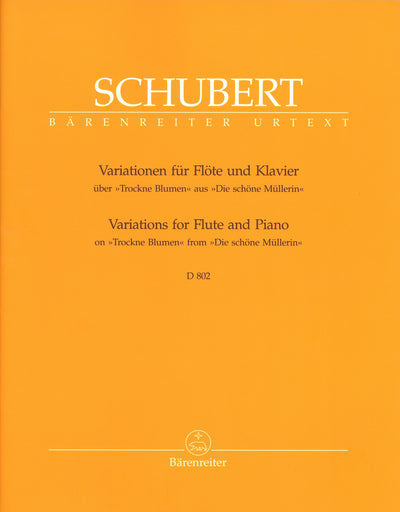 「しぼめる花」による序奏と変奏 Op.160（D.802）（フルートソロ）／Variations for Flute and Piano on Trockene Blumen