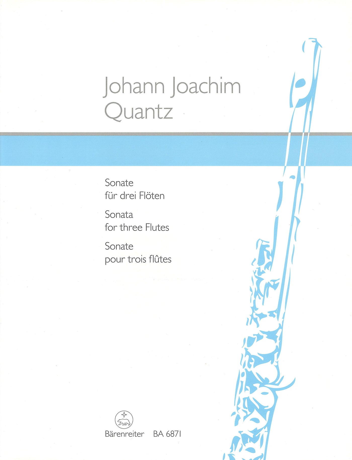 フルート3重奏のためのソナタ（フルート3重奏）／Sonata for Three Flutes (Barenreiter)