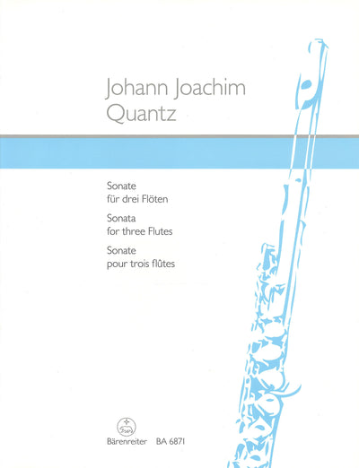 フルート3重奏のためのソナタ（フルート3重奏）／Sonata for Three Flutes (Barenreiter)