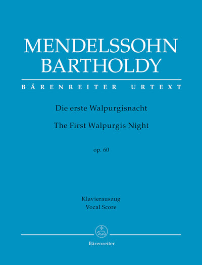 最初のワルプルギスの夜 Op.60（独語/英語）／The First Walpurgis Night Op. 60 (Vocal Score)