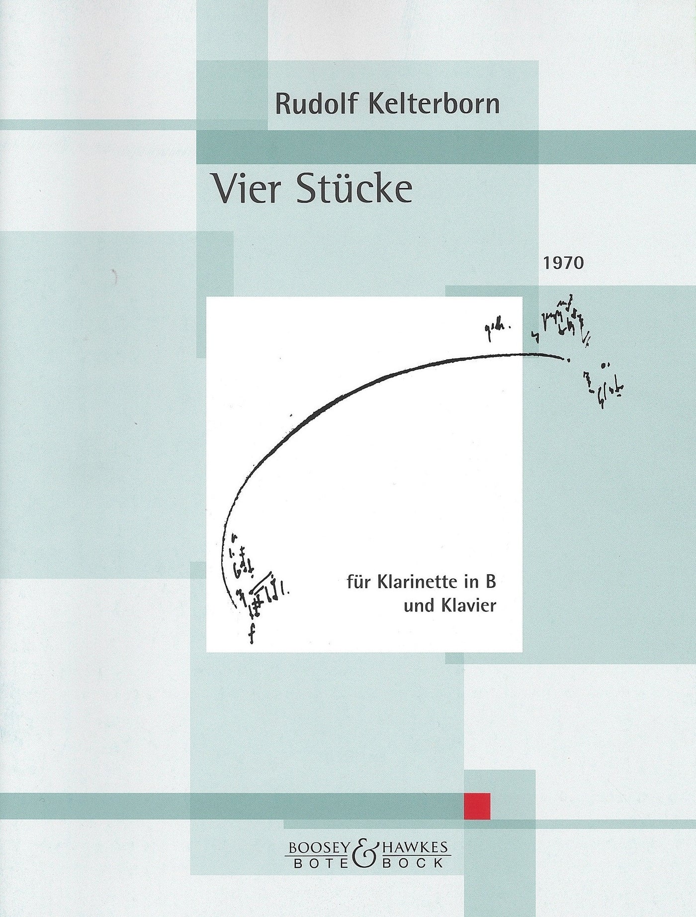 4つの小品（クラリネットソロ）／Vier Stucke (Kelterborn) (Clarinet & Piano)