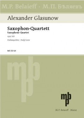 サクソフォーン四重奏曲（サックス4重奏）／Saxophone Quartet Bb Major Op. 109