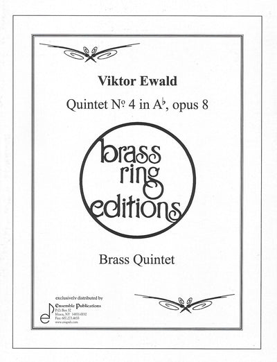 金管5重奏曲 第4番 Op.8（金管5重奏）／Quintet No. 4 in Ab Op. 8 (Brass Quintet)