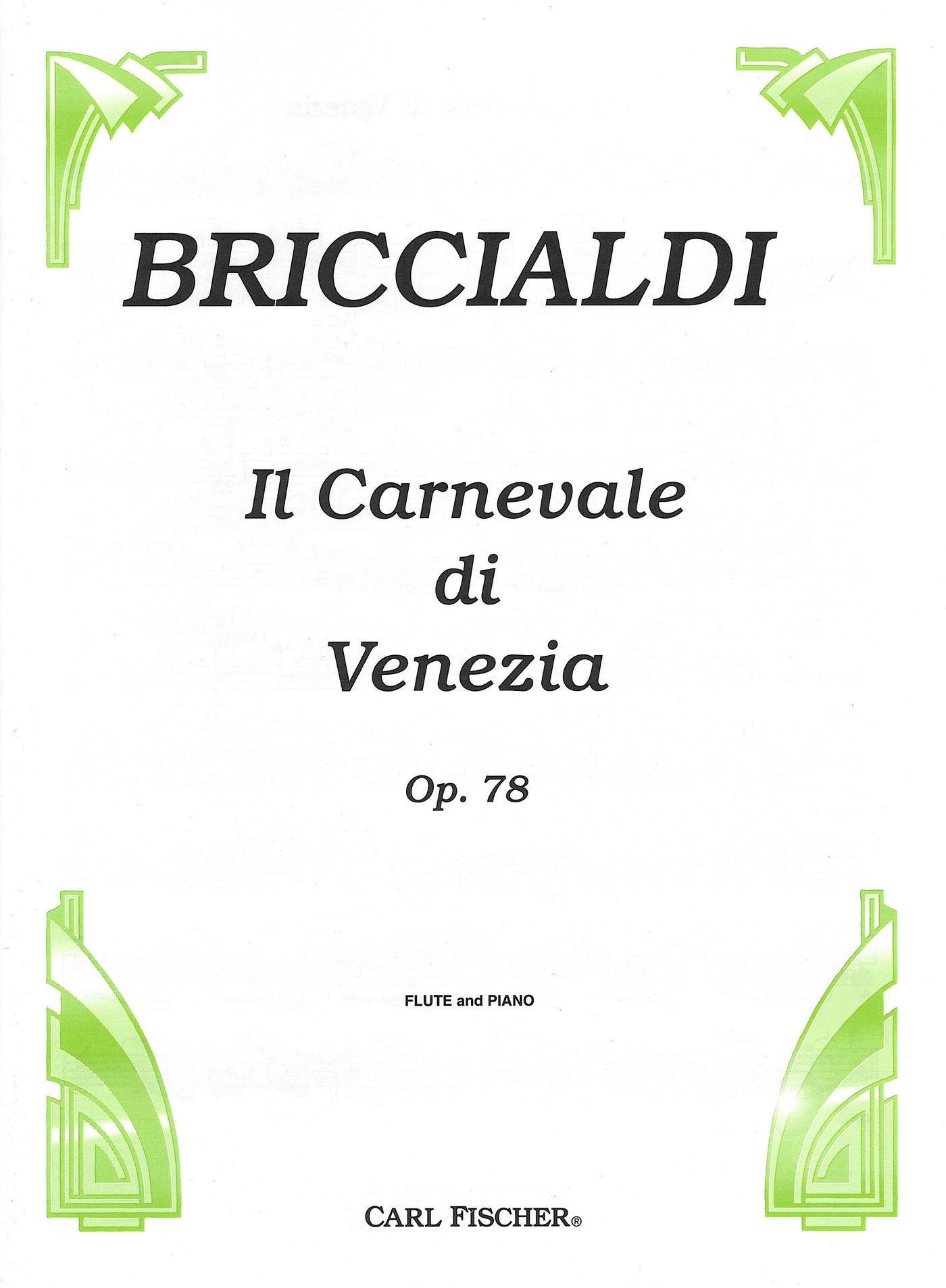 ヴェニスの謝肉祭（フルートソロ）／Il Carnevale di Venezia