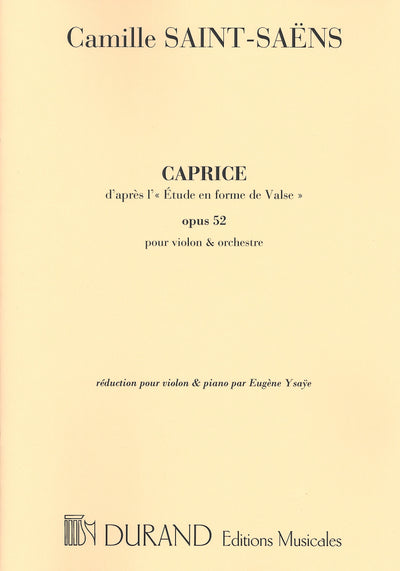 ワルツ形式の練習曲による奇想曲 Op.52 No. 6（ヴァイオリン）／Caprice Op. 52 No. 6 (Etude Valse)