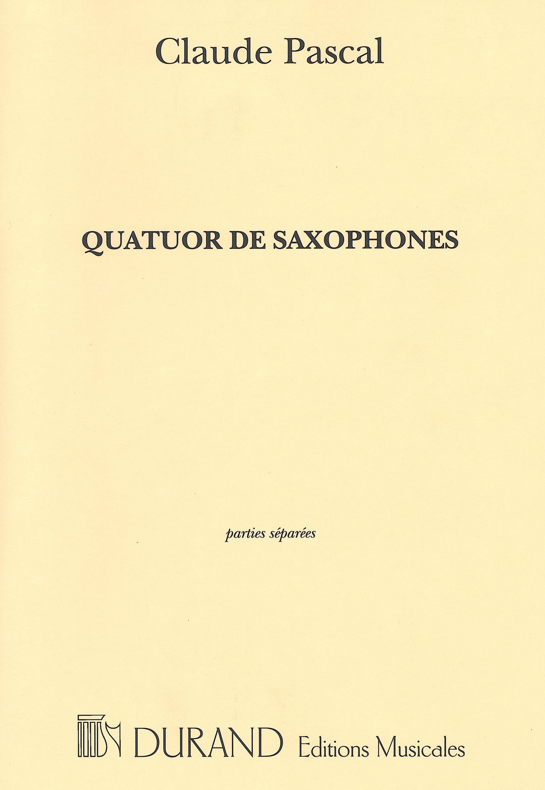 サクソフォーン4重奏曲（サックス4重奏）／Quatuor de saxophones