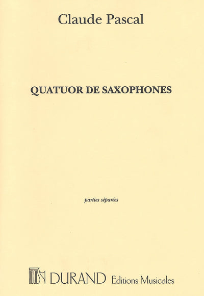 サクソフォーン4重奏曲（サックス4重奏）／Quatuor de saxophones (Parts)