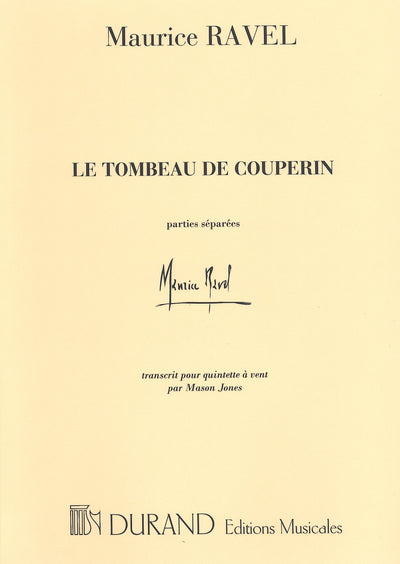 クープランの墓 （木管5重奏）／Le Tombeau de Couperin (Woodwind Quintet/Parts)