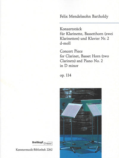 演奏会用小品 第2番 ニ短調 Op.114（クラリネットデュエット）／Concert Piece No. 2 in D Minor MWV Q 24 Op.114