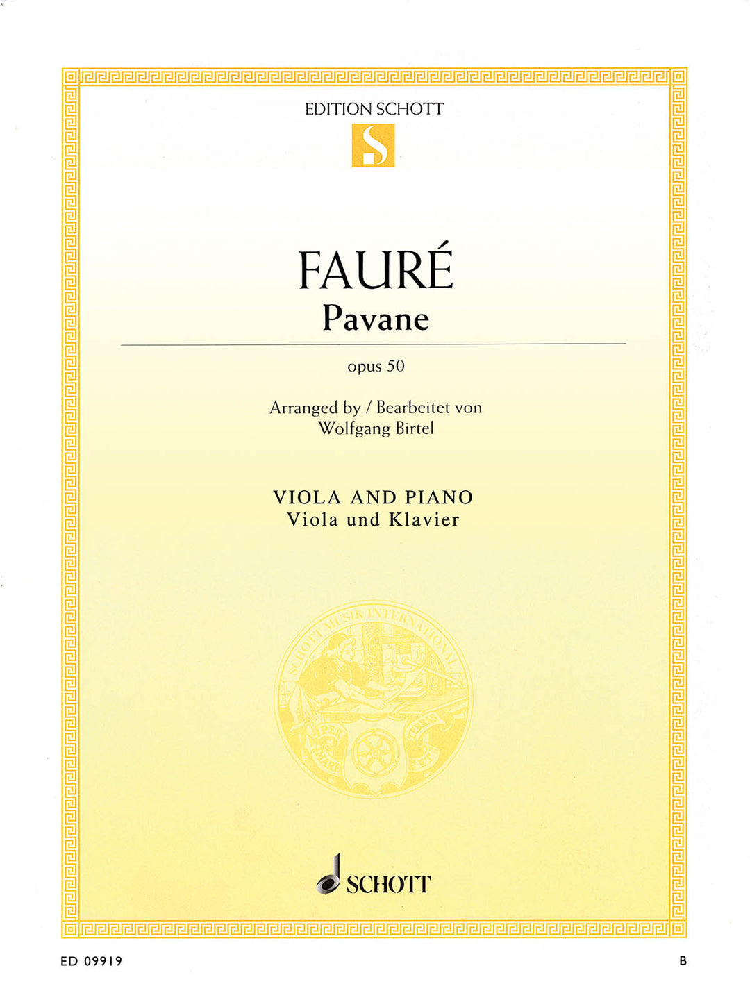 パヴァーヌ Op.50（ヴィオラソロ）／Pavane Op. 50 (Viola & Piano