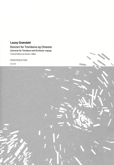 トロンボーン協奏曲（トロンボーンソロ）／Concerto for Trombone and Piano (Grondahl)